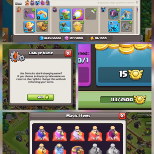 TH 17 ALMOST MAX -HERO 89-94-74-70-35- NIGHT VILLAGE MAX - MANY MAGIC ITEMS - HERO EQUPMENTS - (107) - Image 4