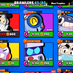 |3in1| BS - CR - COC | 9497  TR | 43 BRAWLERS | 2 Legendary | 1859 VICTORIES | 82 LVL | 114 GEMS | FULL ACCESS | GIFT - Image 7