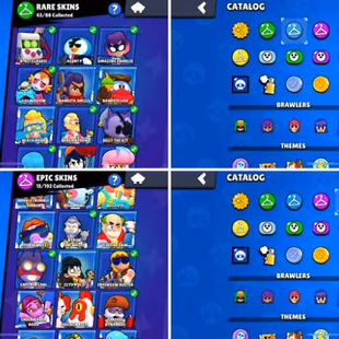 35K Trophies LVL118 | 80/99 Brawlers | 11 Max Brawlers - 7 Hypercharged | 86 Skins | 205 Pins | 135 Icons | 70 Sprays - Image 5