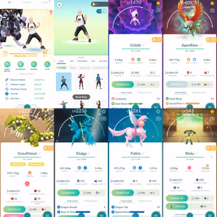 1803 Level 70 Legacy 50 Purified Apex Ho-Oh Armored Mewtwo x1 (from trade) RAREST NIKE OUTFIT Rock Pose - Image 2