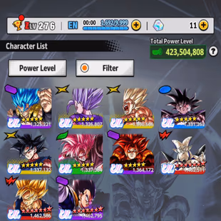 D791-Nice Account-10 UL(SS Goku+Goku Uis+SS4 Gogeta+Rose+Gogeta+Turles+Beast Gohan)+53 Legends+Good Equipment+Good Team - Image 3