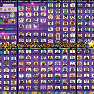 [WORLD RARE XP-70]ALL 121 MAX 81 ELITES-S1 SHARK TOWER - 200 EMOTES[GHOST CRY - PEKKA BALLON]9 YR OLD RANK UC- CUP15K - Image 7