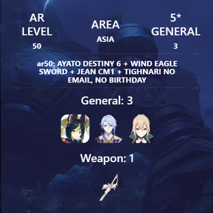 R289-ASIA-AR50-Tighnari-Kamisato-Jeans-Weapon: 1 - Image 2