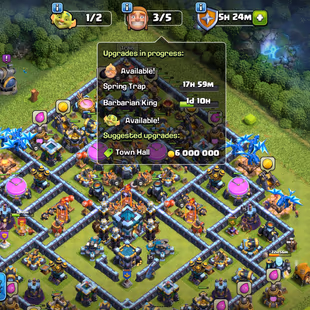 🌲[ TTH-13 FULLY MAX - 4X EPIC MAX ]🌲S.BALL [MAX] - F.ARROW [MAX] - FIREBALL [MAX] - R.SPEAR [MAX] || MAX DEF - TROOPS - Image 1