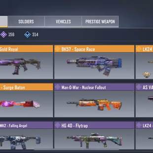 LEVEL 395 [] LEGENDARY 4 [] EPIC GUN 156 [] GUN COLLECTION 474 [] EPIC SOLDIERS 74 [] VEHICLES 130 - Image 5