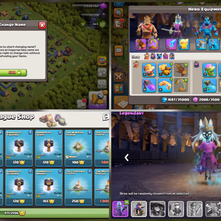 [BEST TH13] 🔥 5x-EQUIPs 💎 165 XP | MAGIC ITEMS | 469 GEMS | HERO'S 53-72-42-43-14  | 500 GEMS RENAME | QUICK DELIVERY - Image 4