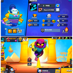 16K TROPHY BS ACCOUNT | 55 BRAWLER! 2 HYPER 2 MAX TOTAL 4 MAX! TOTAL 64 SKIN! CHEAP- INSTANT - Image 1
