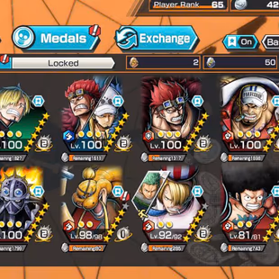 BR629-IOS+Android-Hyber 50+Gear 5 Full Boost+5 Ex(Saturn+Sabo+Kid Law+Akainu)+Vip Medal+Support 163+Uta Hallowen Max - Image 1