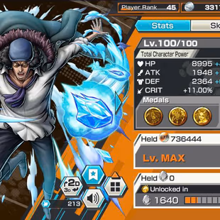 BR594-IOS+Android-5 Ex Meta(Garp Max+Sabo Max+Kuzan Max+Lucci Max+Akainu Skin)+Good Medal+Support 146+314 Frag+Koby Max - Image 6