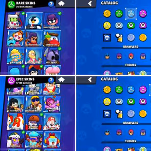 30K Trophies LVL163 | 75/99 Brawlers | 10 Max Brawlers - 7 Hypercharged | 83 Skins | 182 Pins | 142 Icons | 55 Sprays - Image 5