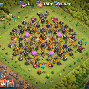 TURKEY LOCAL  NEAR MAX TH10 89 XP | MAGIC ITEMS | 1,000 GEMS | HERO'S 36-40-16 | FREE RENAME | 157 CWL MEDALS - Image 1