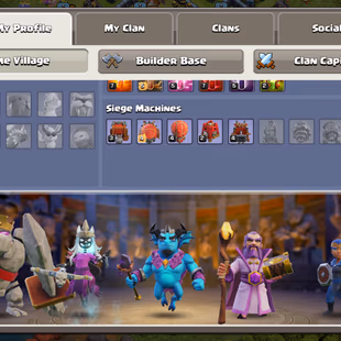 SUPER TH13 |! CN-500 BUILDER 6 |! HERO [ 75-75-47-50-25 ] EPIC [GG-FA-FB] LEGENDARY SKIN |! MAGIC ITEMS MEDALS 150 - Image 5