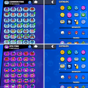 36K Trophies LVL49 | 75/99 Brawlers | 13 Max Brawlers - 13 Hypercharged | 118 Skins | 233 Pins | 170 Icons | 105 Sprays - Image 7