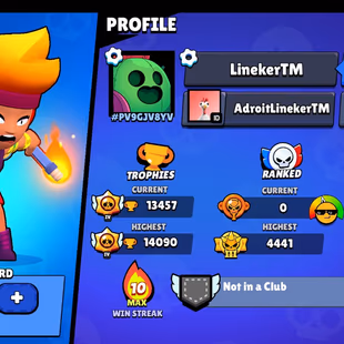 Brawl Stars : 39 BRAWLERS | 2 Legendary | 13457 TROPHIES | 2230 VICTORIES | 87 LEVEL | 328 GEMS | FULL ACCESS | GIFT - Image 1