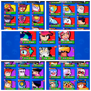 17400 Trophies | 54 Brawlers | 3 Legendary Surge| Sandy | Amber | 11 Skins | Full Email Access - Image 3