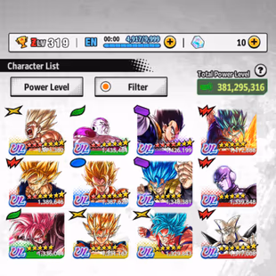 D676-Vip Account-12 ULTRA(New SS Goku+ New Frieza+Vegito+Gogeta+Hit..)+54 Legend+Vip Equipment+Good Zenkai+Nice Team - Image 1