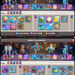 🔴 6 MAX EPIC EQUIPMENTS 🔴 TH 17 ALMOST MAX XP 256 | MAX HEROES | MAX LABORATORY - Image 4