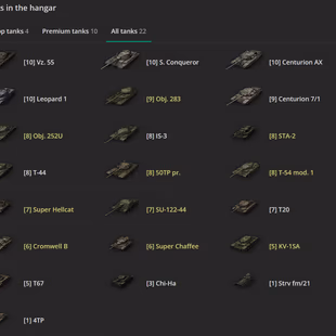 [NA] 4 TIER X | 10 PREMIUM TANK | TOTAL TANKS 22 | 2931 (50) WINS | 2.883.490 CREDITS | GOLD 146 | - Image 2