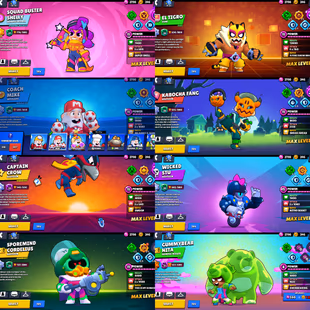 55 Brawler||Trophy 25k||Max brawler 11||Skin 48||Hayperchrad 6||Gem's 17||Coin 1k||Bling 500|| - Image 3