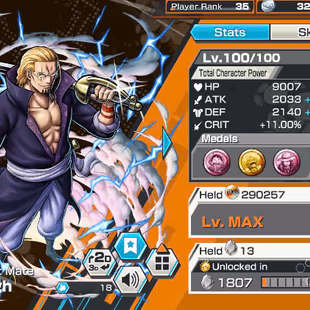 All Meta-3 Ex(Gear 5-Yamato Ace-Zoro)-SUP 151%-Young Ray Max-Old Ray Max-Shiryu-Katakuri-Uta-Rayleigh V3-Good Medal-160 - Image 5