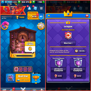 11k Trophies KT Level 15 | 63 169 Nice Emotes | 13 Evolutions | 115 Max Cards 38 Elites | 77 Level 14 9 Years Badge - Image 1