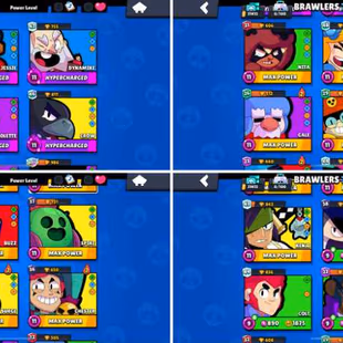 31K Trophies LVL81 | 74-99 Brawlers | 19 Max Brawlers - 6 Hypercharged | 116 Skins | 244 Pins | 162 Icons | 99 Sprays - Image 4