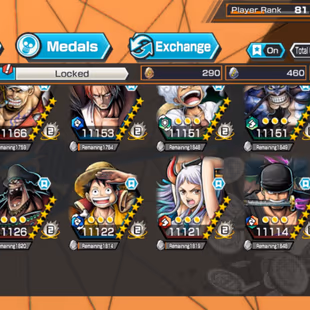 ZS10-HYBER 69+13 Ex(Shank V4+Roger+Lucci+Gear 5+Zoro+Kaido+Big Mom+Luffy)+Support 166%+Vip Medal+Bounty Festival Max - Image 1