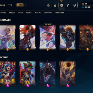 [BR] 268 Skins | 5 Ultimate Skins | Gold IV | All Champions | Level 589 | Instant Delivery - Image 1