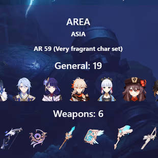 R243-ASIA-AR59-Furina-Neuvillette-Baizhu-Dehya-Cyno-Yelan-Kamisato-Raiden-Kazuha-Ayaka-Hutao-Zhongli-Xiao-Qiqi-Mona-Klee - Image 3