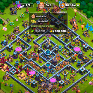 TH13 [FULLY MAX] |! 5X HERO MAX |! GEMS 1859 |! EQUIPMENT [RS MAX] [EB 17] [GG 14] |! 195 MEDAL |! 1235 WAR STAR |! BH 9 - Image 2