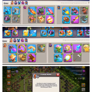 TH17 Full Max | 4 Hero Max | 10 Epic | 16k Gems | HEROES [100.100.75.75.50] 7 Builders | Nc-Yes | 11 Pets.8  Max Siege| - Image 4
