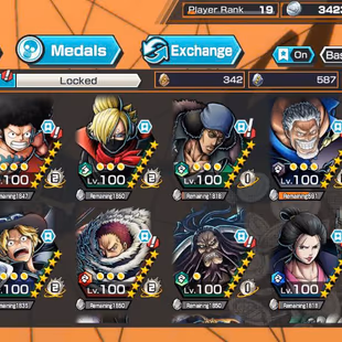 BR564-IOS+Android-Garp Boost 34-52+4(Kizaru+Sabo+Big Mom)+Support 142+Good Medal+Luffy Black Max+Rayleigh Max+Katakuri - Image 1