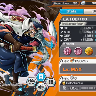 All Meta-3 Ex(Gear 5-Yamato Ace-Zoro)-SUP 151%-Young Ray Max-Old Ray Max-Shiryu-Katakuri-Uta-Rayleigh V3-Good Medal-160 - Image 8