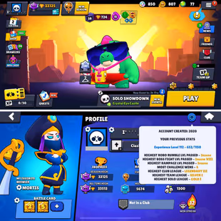 33K Trophies LVL112 | 76/99 Brawlers | 10 Max Brawlers - 6 Hypercharged | 68 Skins | 192 Pins | 136 Icons | 64 Sprays - Image 3