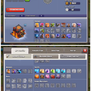 [MAX TH10 ] | 76 XP | MAGIC ITEMS | 1,037GEMS | HERO'S 40-40-20  | FREE GEMS RENAME | 140 CWL MEDALS | QUICK DELIVERY - Image 3