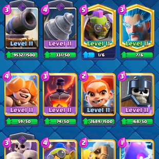 ❗[ 43X CARDS MAX ]❗LEVEL 55 || 121 CARDS UNLOCK || 86X EMOTES [RARE] || KT 15 || TROPHY: 8696 || FAST DELIVERY  - Image 4