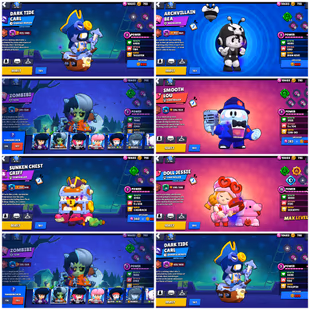 54 Brawler | Trophy 18k | Max B 6 | Hayperchrad 2 | Skin 42 | True Silver Shelly+True Silver El Primo+ Spike+Surge+Sandy - Image 5