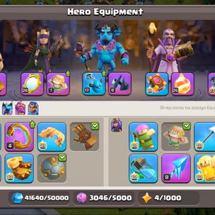 10 EPIC EQUIPMENTS [V.RARE] | XP 247 TH17 NEAR MAX | BK 100 AQ 100 GW 75 RC 50 MP 73 | NEAR MAX DEFENSE | DECENT B.Base - Image 5