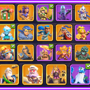  🦄✨[WORLD RARE]318XP TH17 FULL MAX 24830 LEGEND TROPHY COMPLETE HERO BASE BH10 STACK FREE RENAME READY TH18 4K WAR STAR - Image 3