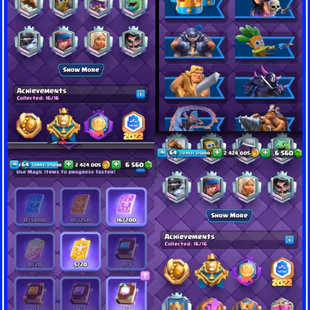 !!LEVEL 64!! 46 ELITE CARDS!!(46 LVL 15)AND (114 LVL 14 MAX)!! FREE NC! 6500- GEMS! 145-RARE EMOT! 10X EVO - Image 3