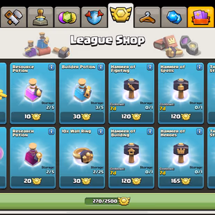 RARE🔥GERMANY LOCAL💎 32 EQUIPMENT [] TOWNHALL 17 - LEAGUE QUEEN - 100-100-70-75-50 HEROES -  3600 GEMS -270 MEDAL-BH 10 - Image 5