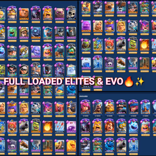 🦄✨[ESPORTS-TOP NOTCH] 120/120 MAX CARD |HIGH AF [65] ELITE RARE EMOTE[180] LUNAR PIG-ROYAL GIANT-S1[Tower]22EVO GEMS 8K - Image 4