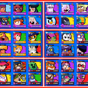 RARE STAR SHELLY || 65K TROPHIES || 88 BRAWLERS || 20 MAX || 13 HYPERCHARGED | 136 SKINS | 100 GEMS | INSTANT DELIVERY - Image 6