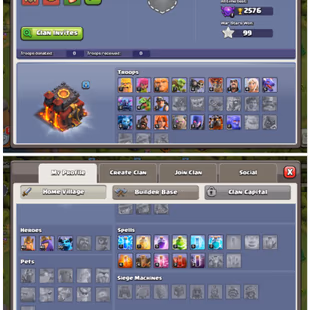 [MAX TH10 ] | 106 XP | MAGIC ITEMS | 1,568 GEMS | HERO'S 40-40-20  | 1500  GEMS RENAME | QUICK DELIVERY - Image 3