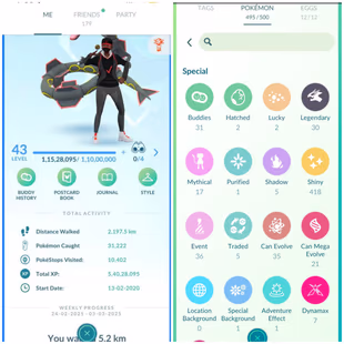 🛑[MG][LIMITED TIME OFFER]LVL43(MYSTIC)|BIG CATCHER POSE-ALOLA GREETINGS POSE|GIGANTAMAX KINGLER TRADABLE|ROCKSTAR PIKA - Image 6