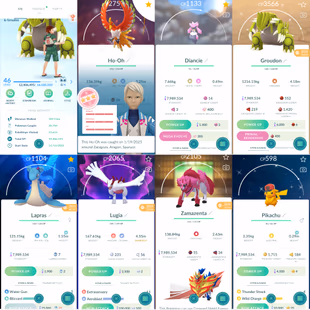 1733 LV46 Ho-Oh100 Lugia100 GMax Charizard GMax Blastoise Meloetta Shaymin Mega Diancie Shiny: primal groudon, lugia - Image 2