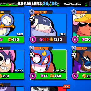 Brawl Stars : 26 BRAWLERS | 1 Legendary | 4772 TROPHIES | 42 LEVEL | 678 VICTORIES | FULL ACCESS | GIFT - Image 6