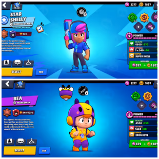 [ 17 RANK 30 BRAWLERS ] RANK 35 STAR SHELBY | R34 BEA | SUPER RARE | 33K CUPS | PREMIUM SKINS | GEMS 144 | FAST DELIVERY - Image 4