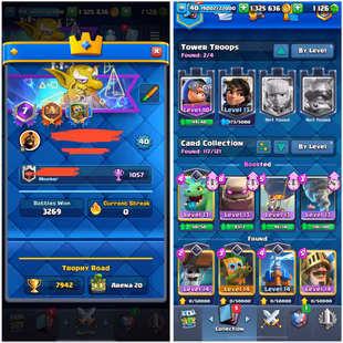 LEV-40 ACCT🔥9-MAX CARDS🔥 7943-TROPHIES KT-13 ARENA-20 FREE RENAME CHEAP INSTANT DELIVERY GUARANTEED - Image 2