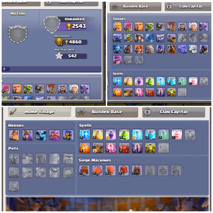 63. LEVEL-181! TH13! 5700 GEMS! 1300 cwl MEDALS! CLOSE MAX TROOPS|DEFENCES! HEROES-60|72|40|33|10| FULL ACCESS! - Image 4